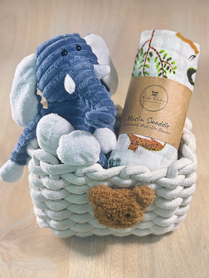 Little Wonder Basket - Elephant Safari