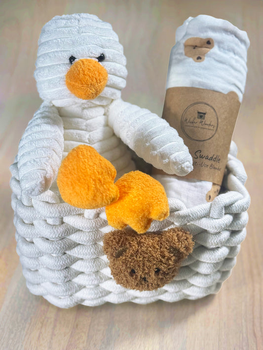 Little Wonder Basket - Duck and Bear
