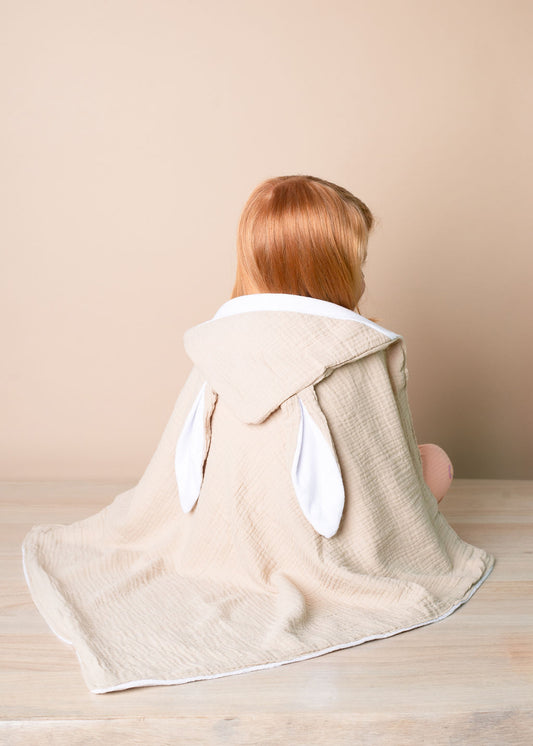Rabbit Muslin Bath Towel