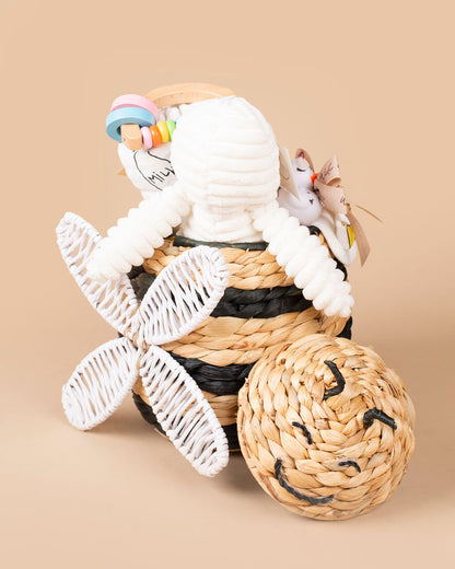 Classic Bumblebee Hamper with Lid - Buzzing with Love